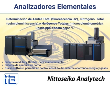 Analizadores Elementales serie NSX