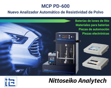Analizador Automático de Resistividad de Polvo, nuevo modelo MCP PD-600