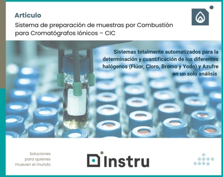 Sistema de preparación de muestras por Combustión para Cromatógrafos Iónicos – CIC - 