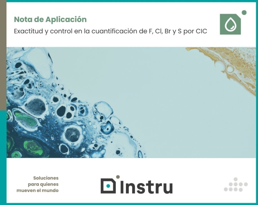 Rendimiento de la tecnología CIC en la determinación de halógenos y azufre en patrones líquidos
